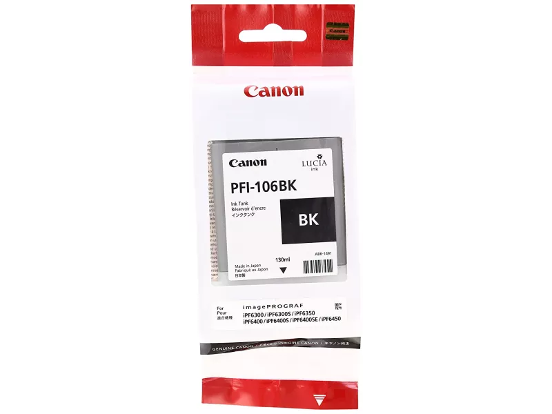 Cartuccia Originale Canon PFI-106bk 6621B001 (Nero 130 ml)