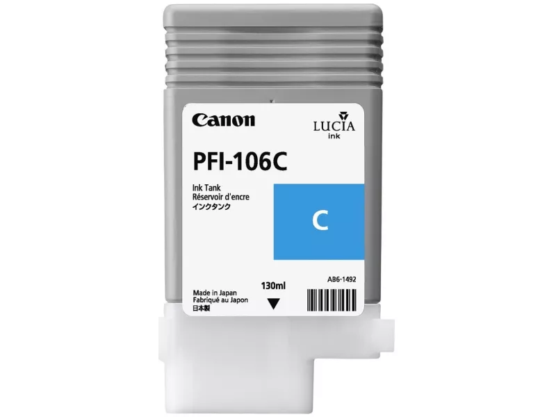 Cartuccia Originale Canon PFI-106c 6622B001 (Ciano 130 ml)