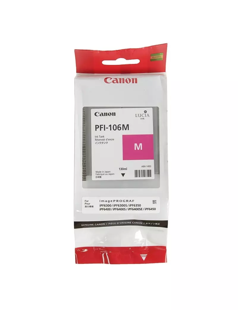 Cartuccia Originale Canon PFI-106m 6623B001 (Magenta 130 ml) Cartuccia Originale Canon PFI-106m 6623B001 (Magenta 130 ml)