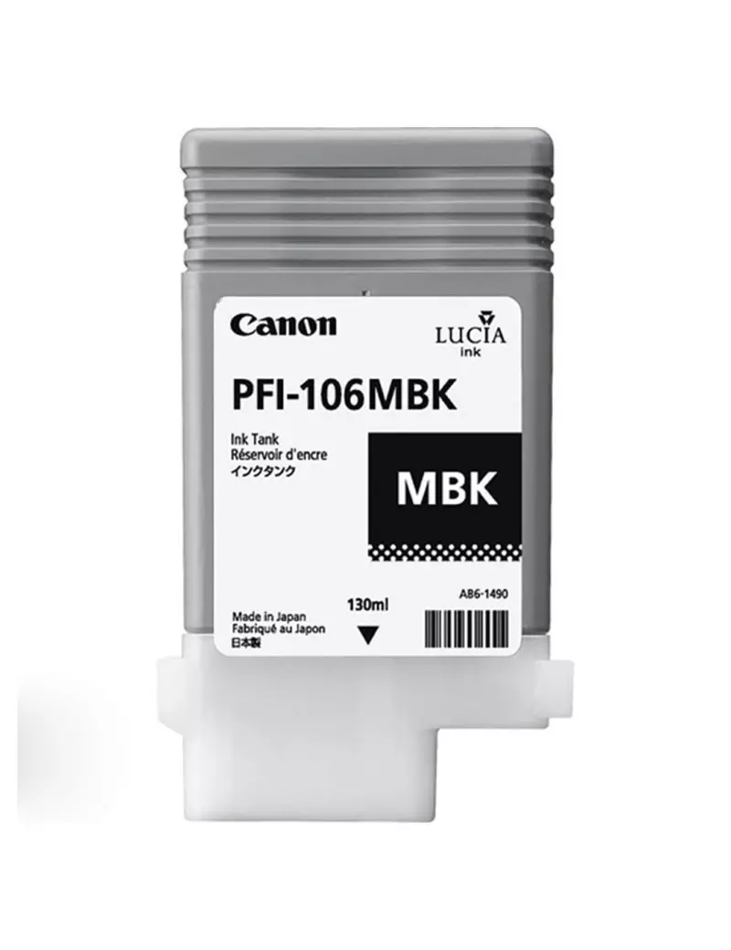 Cartuccia Originale Canon PFI-106mbk 6620B001 (Nero Opaco 130 ml)