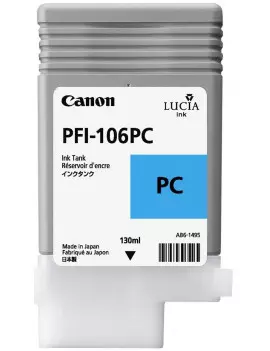 Cartuccia Originale Canon PFI-106pc 6625B001 (Ciano Foto 130 ml)