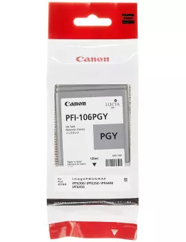 Cartuccia Originale Canon PFI-106pgy 6631B001 (Grigio Foto 130 ml)