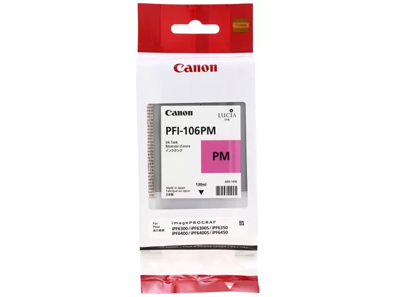 Cartuccia Originale Canon PFI-106pm 6626B001 (Magenta Foto 130 ml)