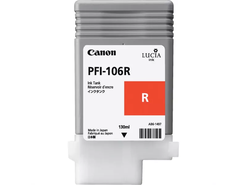 Cartuccia Originale Canon PFI-106r 6627B001 (Rosso 130 ml)