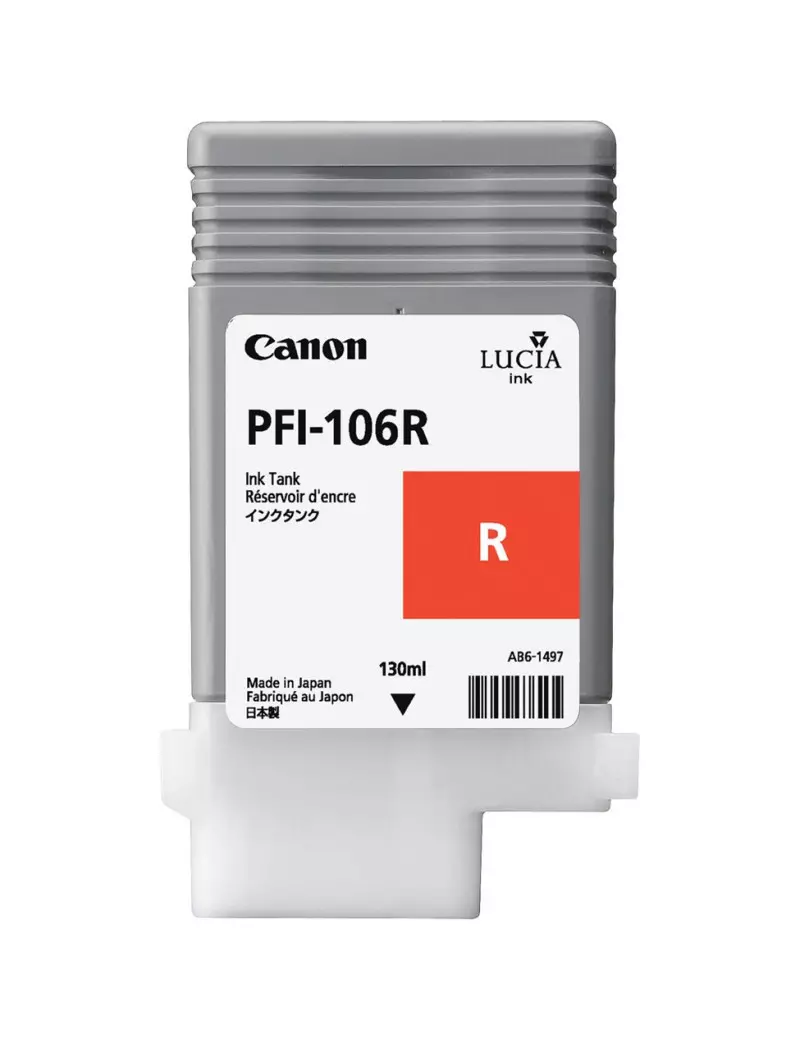 Cartuccia Originale Canon PFI-106r 6627B001 (Rosso 130 ml) Cartuccia Originale Canon PFI-106r 6627B001 (Rosso 130 ml)