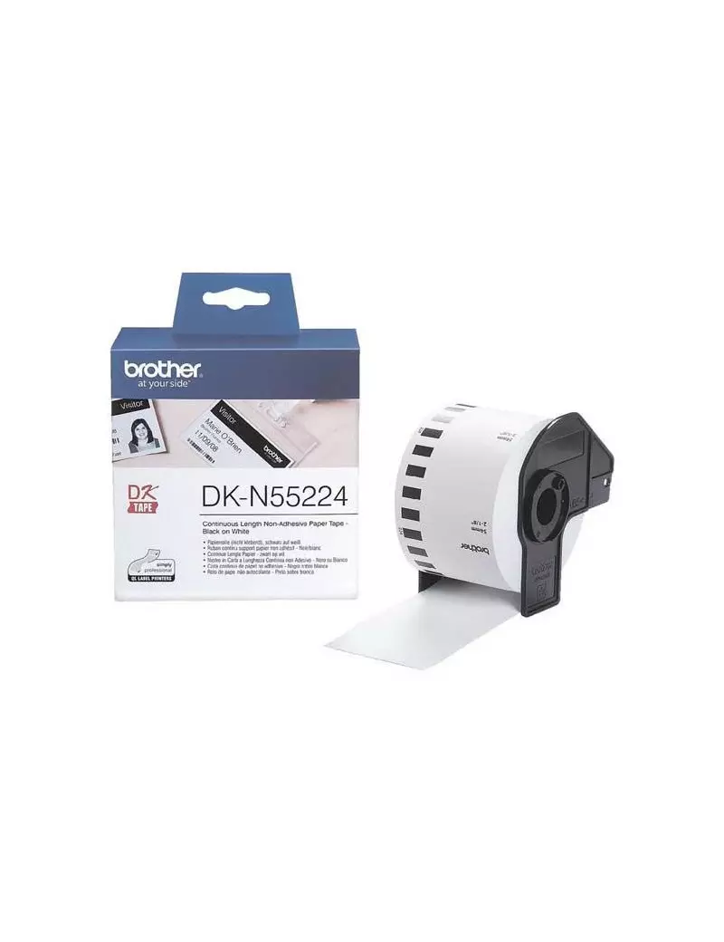 Nastro Originale Brother DKN55224 - 54 mm x 30,48 m - Carta