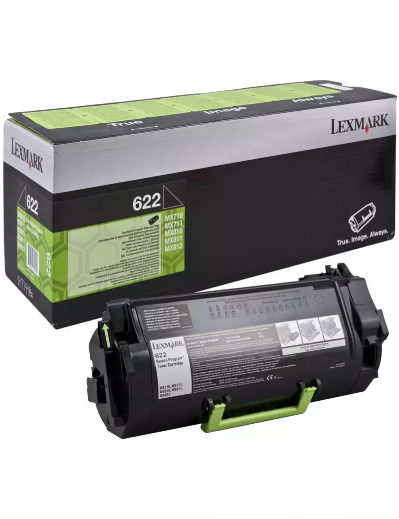 Toner Originale Lexmark 622 62D2000 (Nero 6000 pagine) Toner Originale Lexmark 622 62D2000 (Nero 6000 pagine)