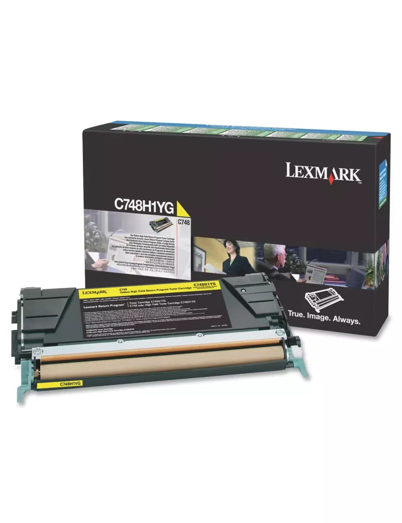 Toner Originale Lexmark C748 C748H1YG (Giallo 10000 pagine)