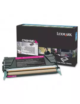 Toner Originale Lexmark C748 C748H1MG (Magenta 10000 pagine)