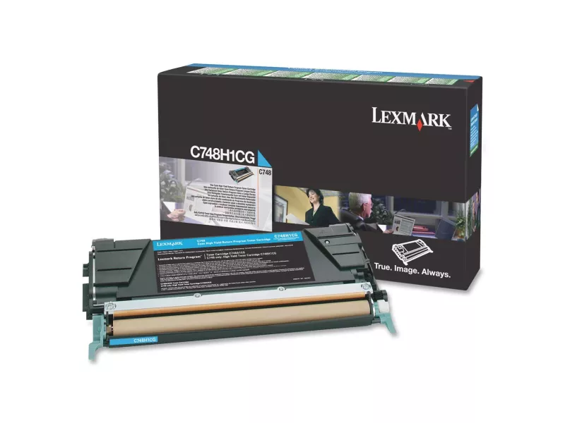 Toner Originale Lexmark C748 C748H1CG (Ciano 10000 pagine)
