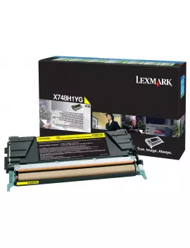 Toner Originale Lexmark X748 X748H1YG (Giallo 10000 pagine)