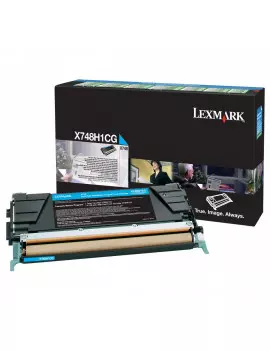 Toner Originale Lexmark X748 X748H1CG (Ciano 10000 pagine)