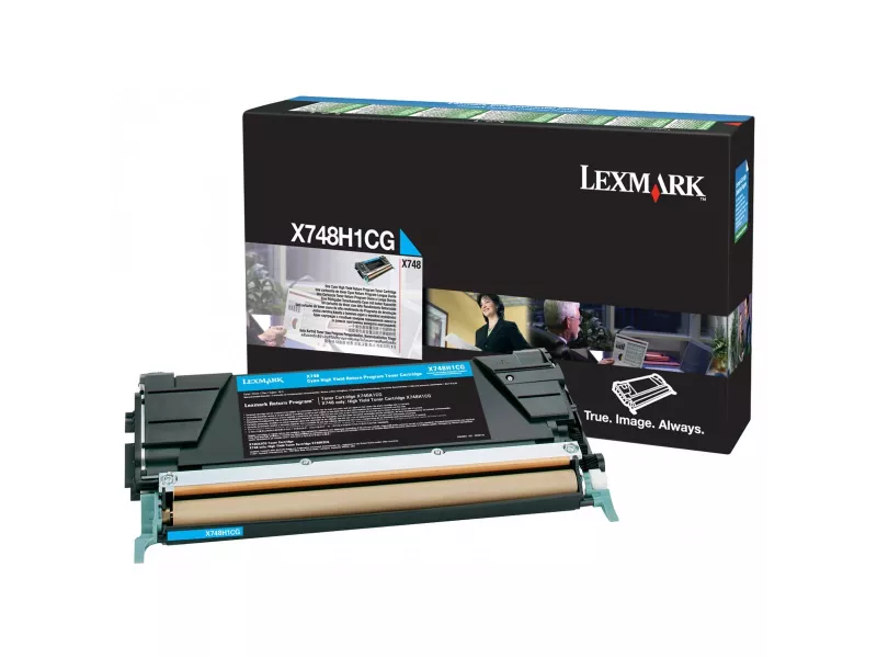 Toner Originale Lexmark X748 X748H1CG (Ciano 10000 pagine)