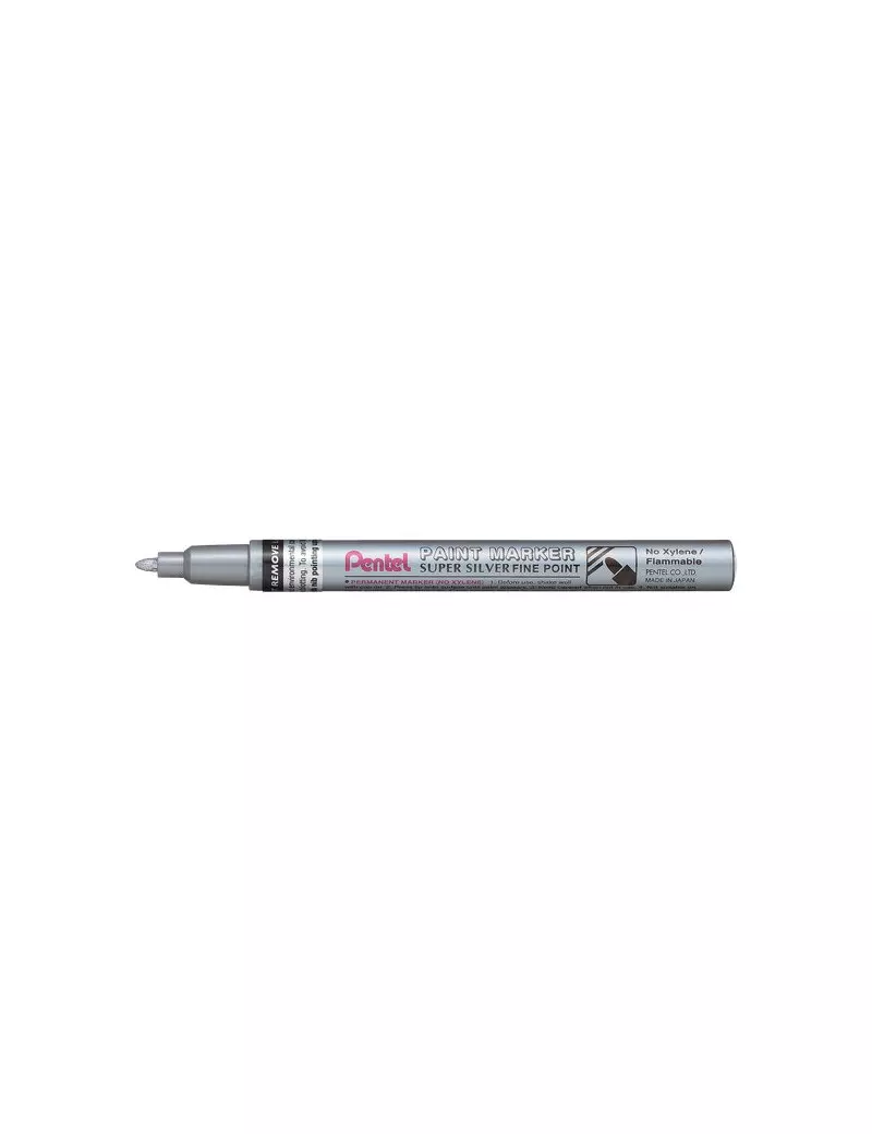 Paint Marker Pentel - Argento (Conf. 12) Paint Marker Pentel - Argento (Conf. 12)