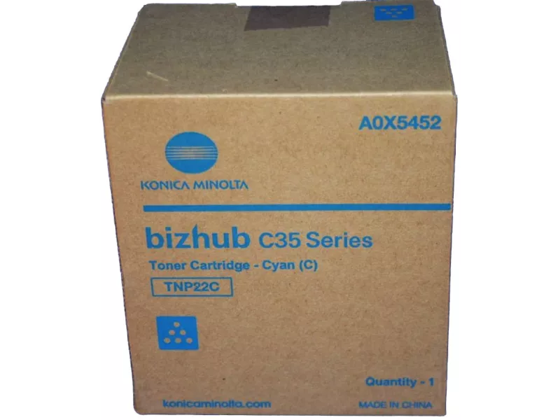 Toner Originale Konica Minolta TNP22C A0X5452 (Ciano 6000 pagine)