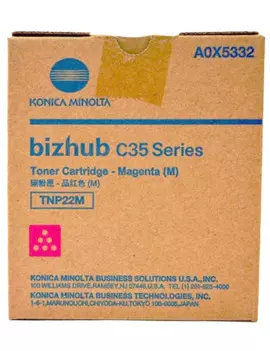 Toner Originale Konica Minolta TNP22M A0X5352 (Magenta 6000 pagine)