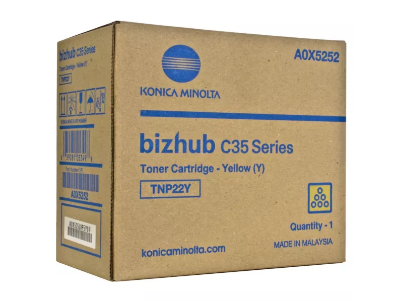 Toner Originale Konica Minolta TNP22Y A0X5252 (Giallo 6000 pagine)
