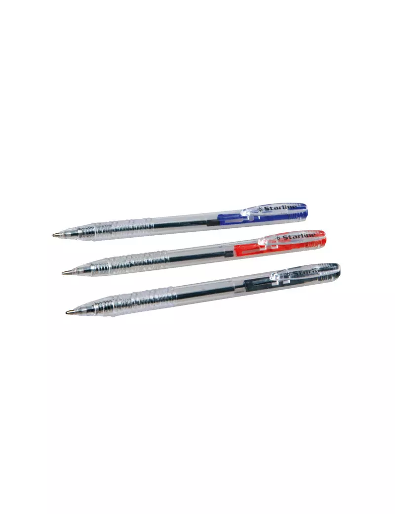 Penna a Sfera a Scatto Starline - 1 mm - Blu (Conf. 20)