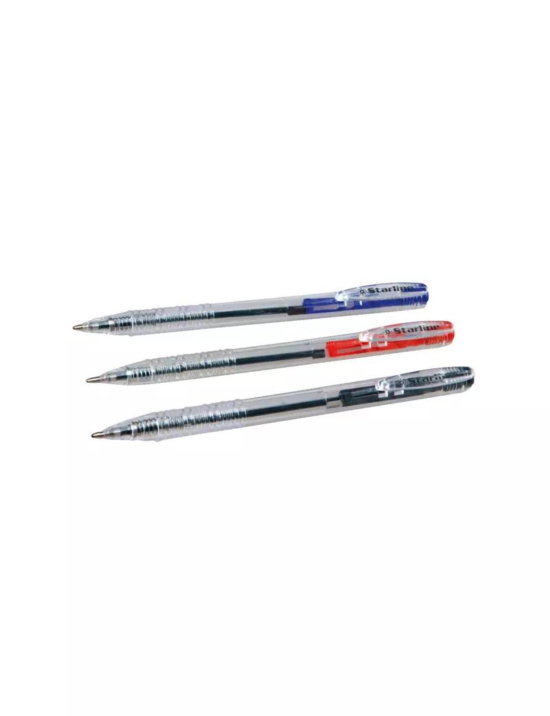 Penna a Sfera a Scatto Starline - 1 mm - Rosso (Conf. 20) Penna a Sfera a Scatto Starline - 1 mm - Rosso (Conf. 20)