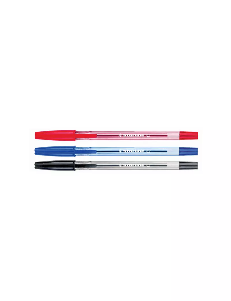 Penna a Sfera Starline - 0,7 mm - Rosso (Conf. 50) Penna a Sfera Starline - 0,7 mm - Rosso (Conf. 50)