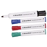 Marcatore per Lavagne Starline - Punta Tonda - 2 mm - Assortiti (Conf. 4)