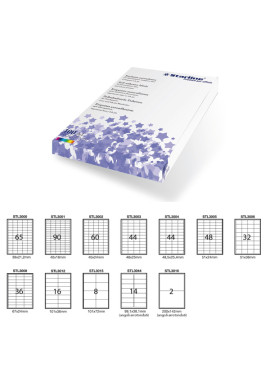 Etichette Adesive Starline - 99,1x38,1 mm - Angoli Arrotondati - Bianco