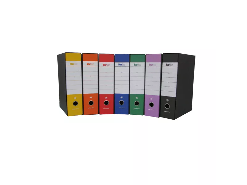 Registratore Starbox Starline - Protocollo - Dorso 8 - Arancione Registratore Starbox Starline - Protocollo - Dorso 8 - Arancione