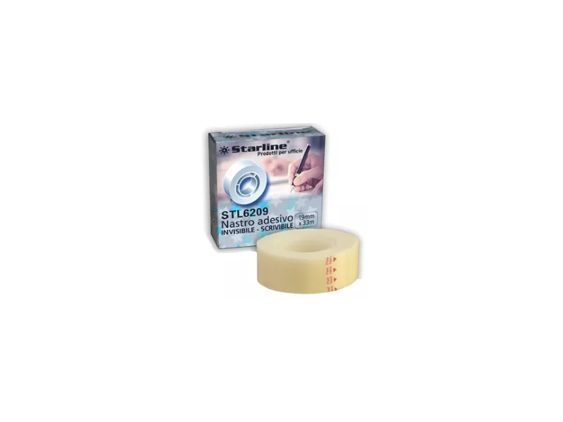 Nastro Adesivo Starline - 19 mm x 33 m - Invisibile e Scrivibile Nastro Adesivo Starline - 19 mm x 33 m - Invisibile e Scrivibile