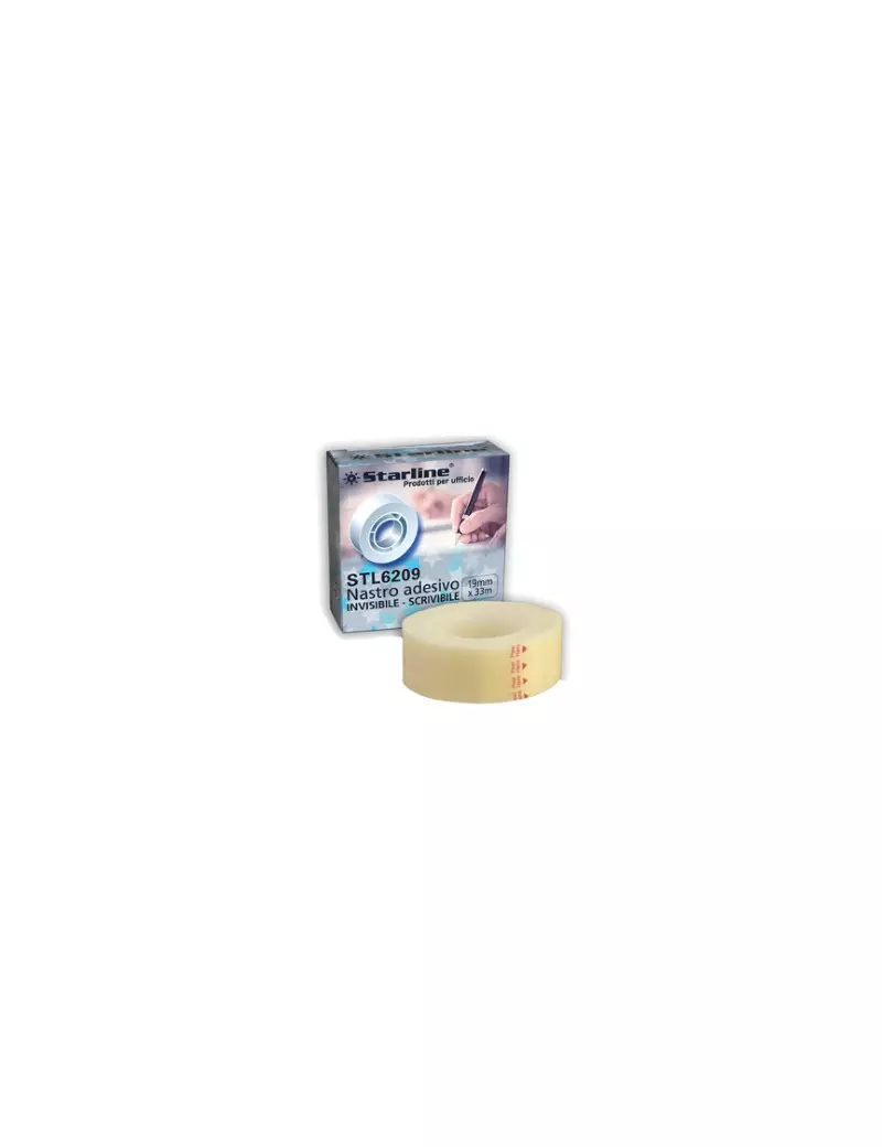 Nastro Adesivo Starline - 19 mm x 33 m - Invisibile e Scrivibile Nastro Adesivo Starline - 19 mm x 33 m - Invisibile e Scrivibile