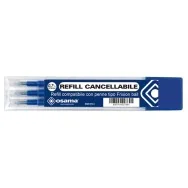 Refill per Penna a Sfera Cancellabile Osama - 0,7 mm - Blu (Conf. 3)
