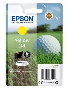 Cartuccia Originale Epson T346440 (Giallo 300 pagine)