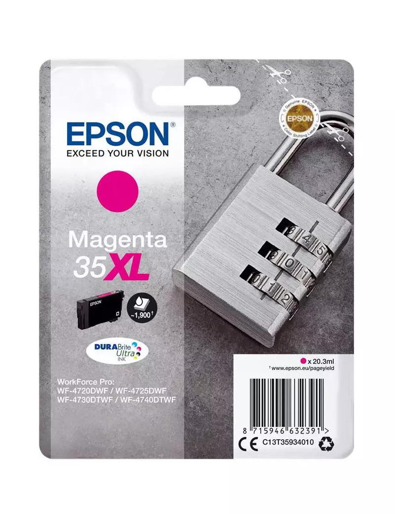 Cartuccia Originale Epson T359340 (Magenta 1900 pagine) Cartuccia Originale Epson T359340 (Magenta 1900 pagine)