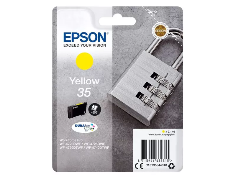 Cartuccia Originale Epson T358440 (Giallo 650 pagine) Cartuccia Originale Epson T358440 (Giallo 650 pagine)