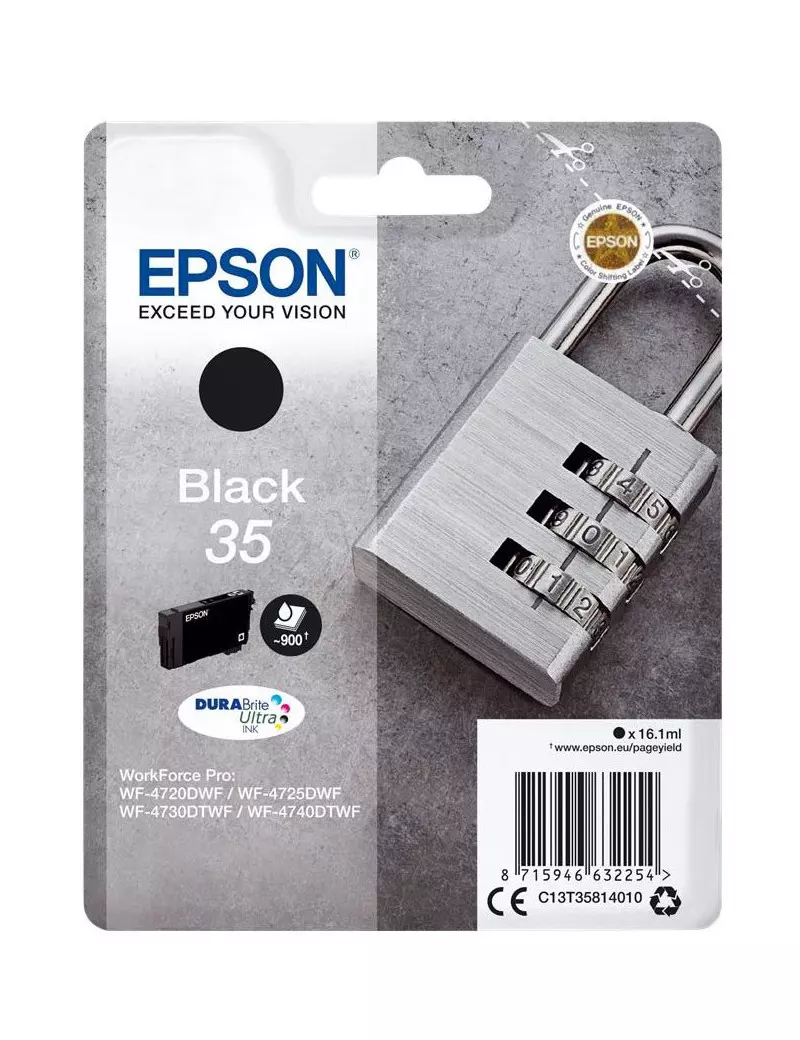 Cartuccia Originale Epson T358140 (Nero 900 pagine)