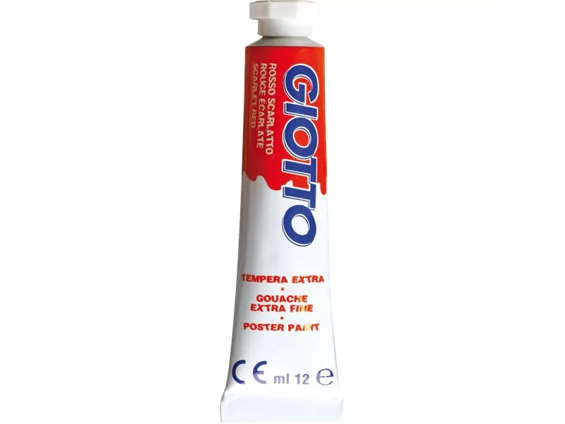 Tubetto Tempera Giotto - 12 ml - Rosso Scarlatto (Conf. 6) Tubetto Tempera Giotto - 12 ml - Rosso Scarlatto (Conf. 6)