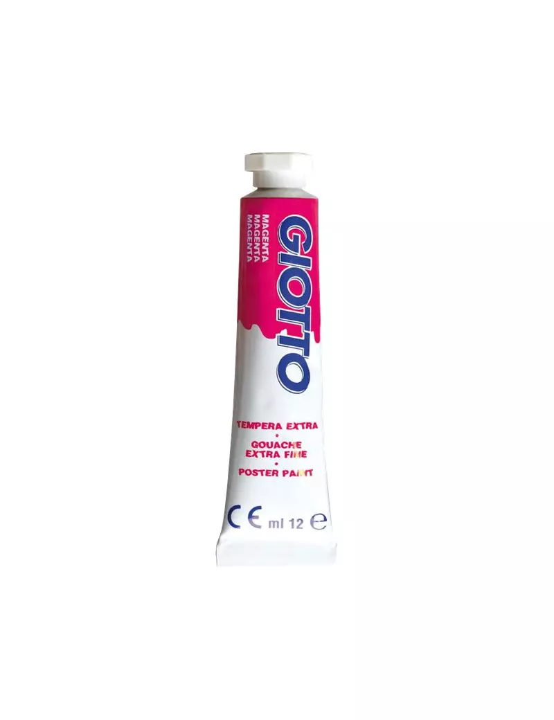 Tubetto Tempera Giotto - 12 ml - Rosso Magenta (Conf. 6)