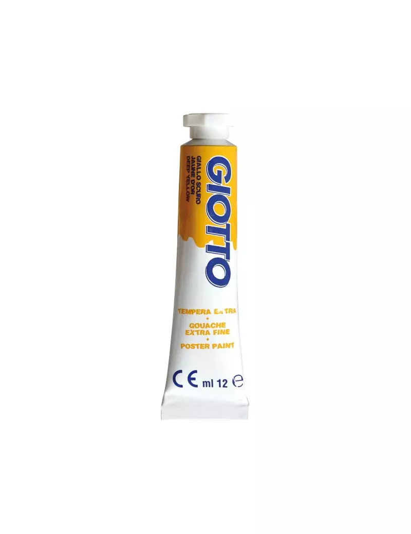 Tubetto Tempera Giotto - 12 ml - Giallo Scuro (Conf. 6) Tubetto Tempera Giotto - 12 ml - Giallo Scuro (Conf. 6)