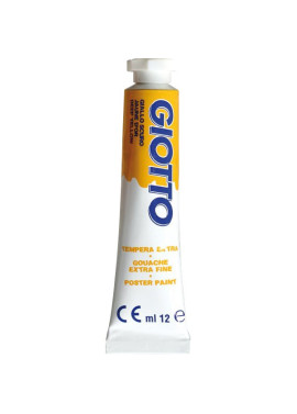 Tubetto Tempera Giotto - 12 ml - Giallo Scuro (Conf. 6)