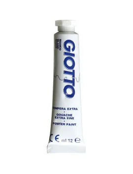 Tubetto Tempera Giotto - 12 ml - Bianco (Conf. 6)
