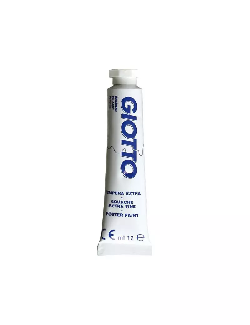 Tubetto Tempera Giotto - 12 ml - Bianco (Conf. 6)