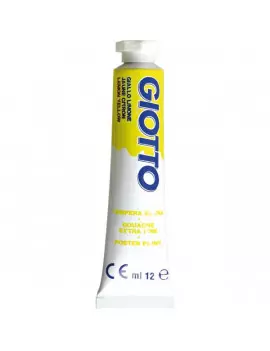 Tubetto Tempera Giotto - 12 ml - Giallo Limone (Conf. 6)