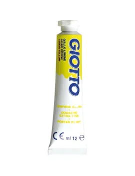 Tubetto Tempera Giotto - 12 ml - Giallo Limone (Conf. 6)