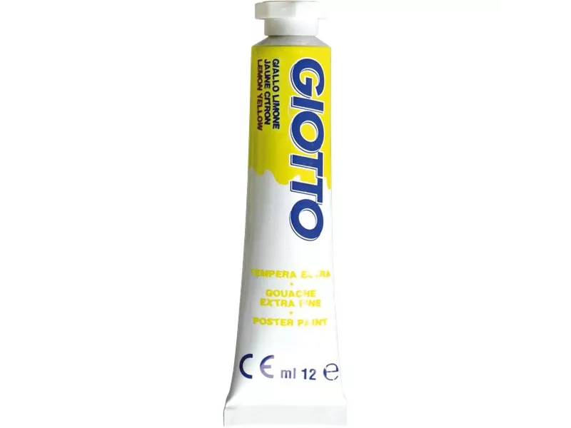 Tubetto Tempera Giotto - 12 ml - Giallo Limone (Conf. 6) Tubetto Tempera Giotto - 12 ml - Giallo Limone (Conf. 6)