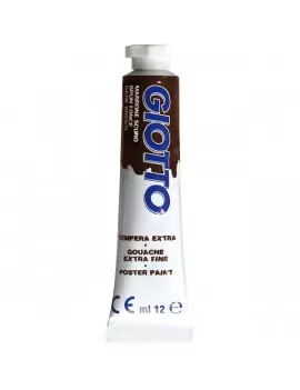 Tubetto Tempera Giotto - 12 ml - Marrone Scuro (Conf. 6)