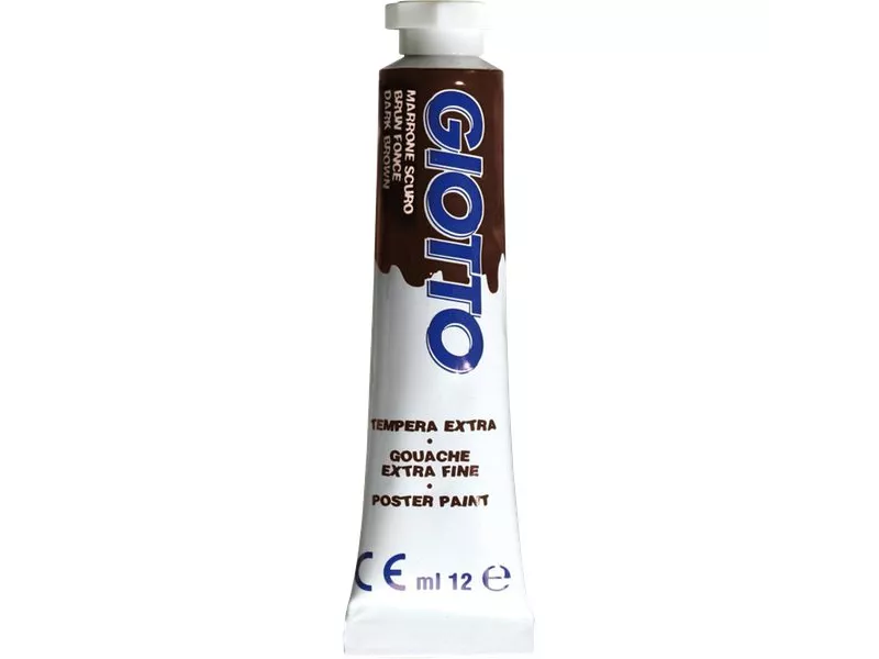 Tubetto Tempera Giotto - 12 ml - Marrone Scuro (Conf. 6) Tubetto Tempera Giotto - 12 ml - Marrone Scuro (Conf. 6)