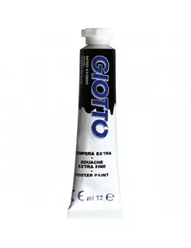 Tubetto Tempera Giotto - 12 ml - Nero Avorio (Conf. 6)