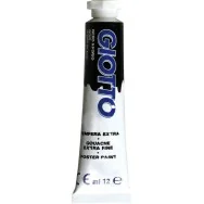 Tubetto Tempera Giotto - 12 ml - Nero Avorio (Conf. 6)