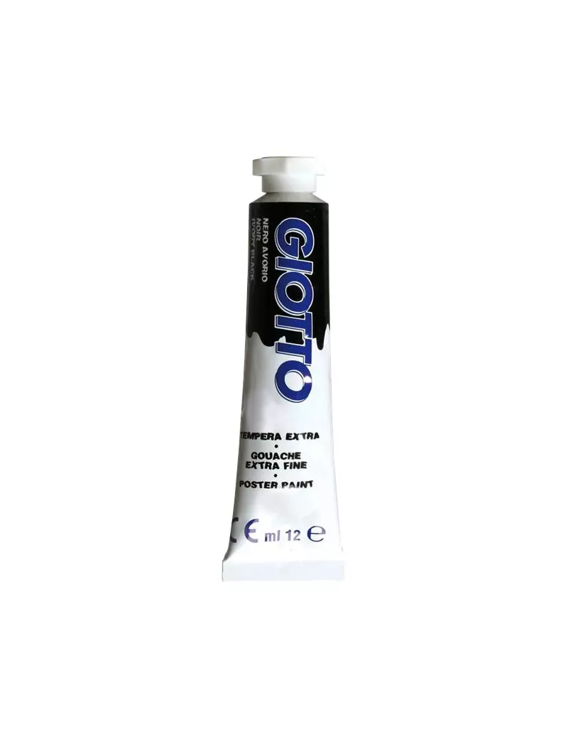 Tubetto Tempera Giotto - 12 ml - Nero Avorio (Conf. 6) Tubetto Tempera Giotto - 12 ml - Nero Avorio (Conf. 6)