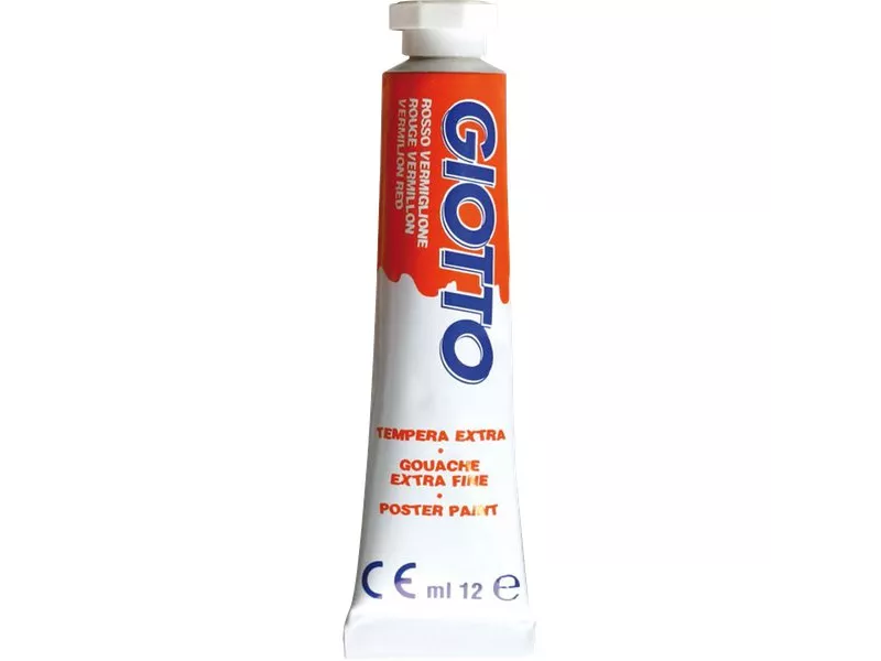 Tubetto Tempera Giotto - 12 ml - Rosso Vermiglio (Conf. 6) Tubetto Tempera Giotto - 12 ml - Rosso Vermiglio (Conf. 6)
