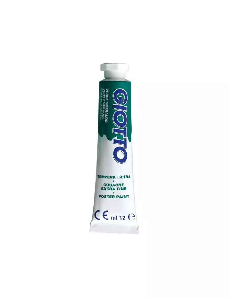 Tubetto Tempera Giotto - 12 ml - Verde Smeraldo (Conf. 6)